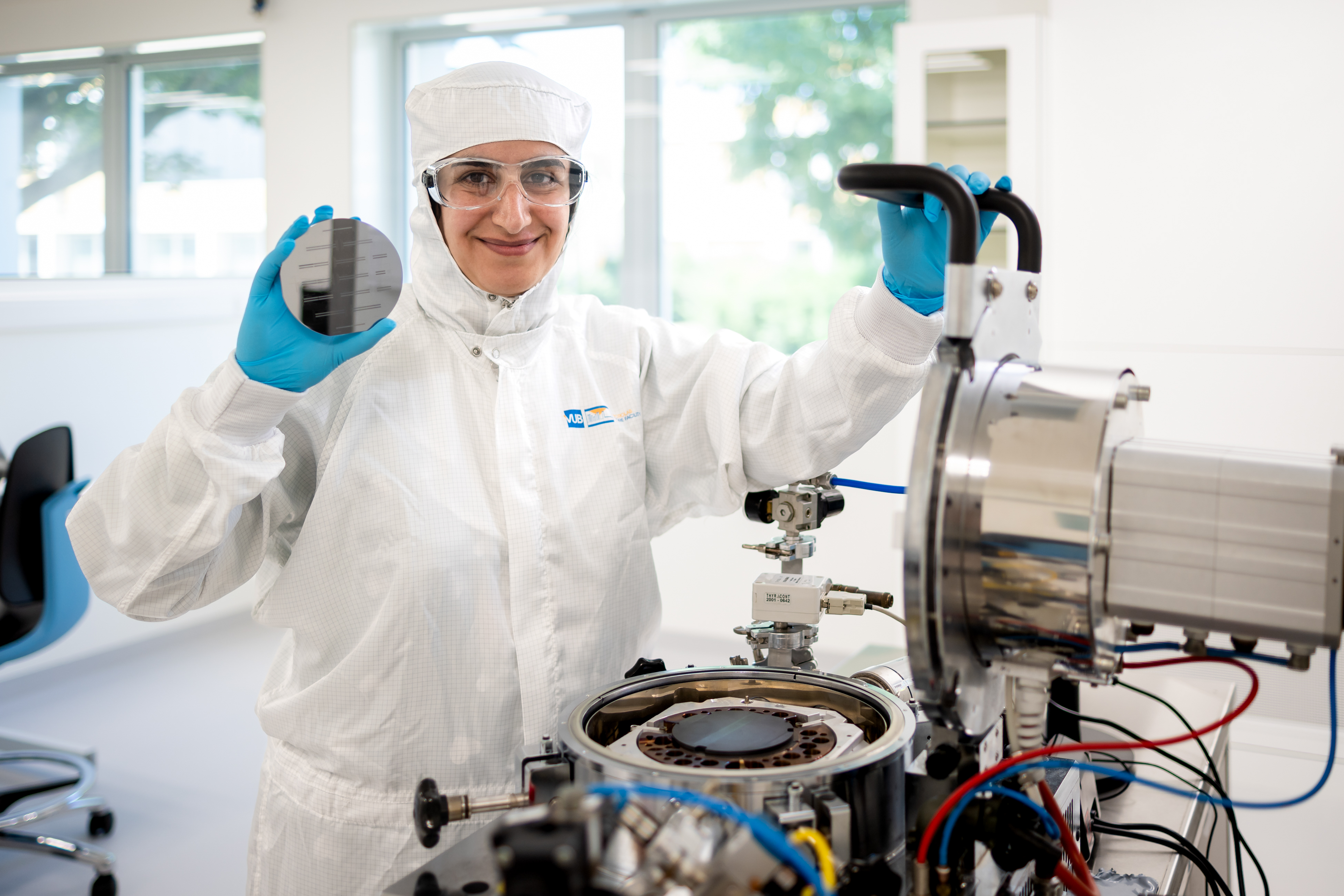 Researcher in microlab