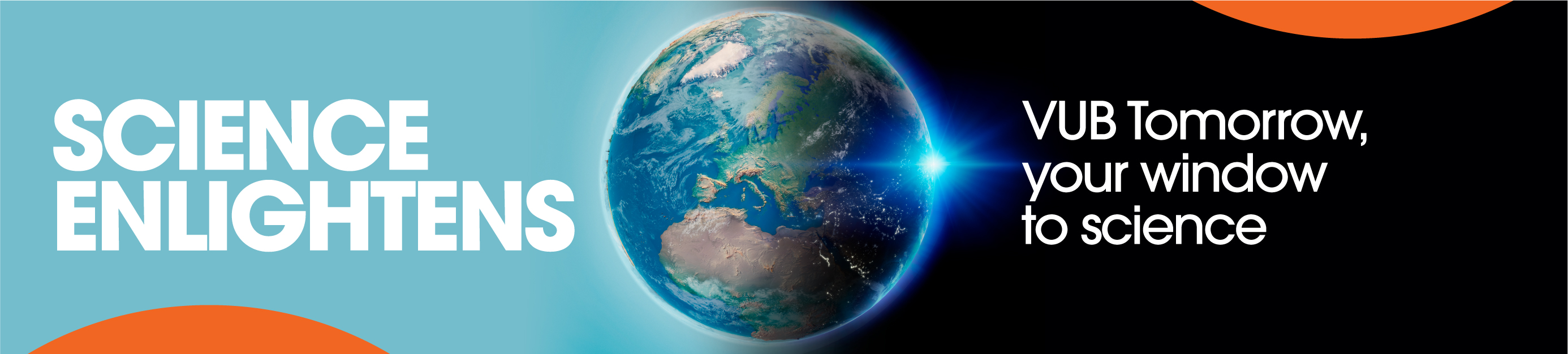 Header: Science Enlightens - VUB Tomorrow, your window to science
